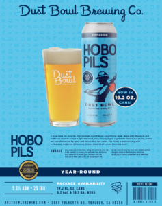 Hobo Pilsner from Dust Bowl Brewing Company